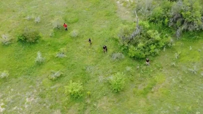 Kaçak Kazı Şüphesi! Dronu Görünce Kaçtılar