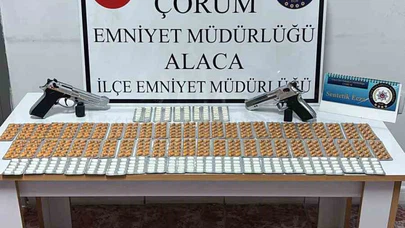 Çorum’da 756 adet sentetik ecza hapı ele geçirildi: 1 tutuklama