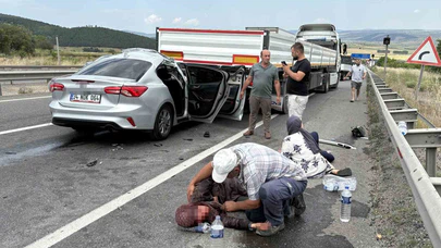 Otomobil Tıra Arkadan Çarptı: 1 Ölü, 8 Yaralı