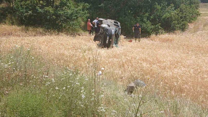 Hafif Ticari Araç Takla Attı: 5 Kişi Yaralandı