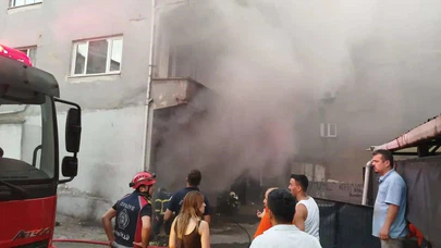5 Katlı Boş Binada Korkutan Yangın