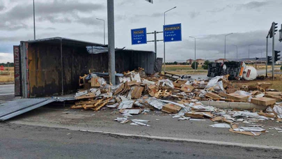 Çorum’da tır ile tanker çarpıştı: 2 yaralı