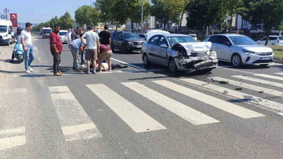 Işıklı Kavşakta Kaza: 1 Kişi Yaralandı