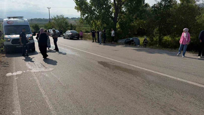 Otomobil Yol Kenarına Savruldu: Sürücü Yaralandı