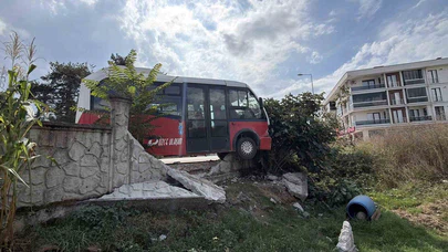 Köpeklere Çarpmamak İçin Direksiyonu Kırdı, Duvara Çarptı!