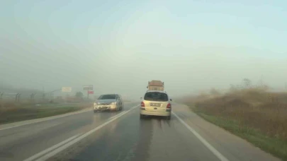 Amasya-Çorum karayolunda yoğun sis etkili oldu