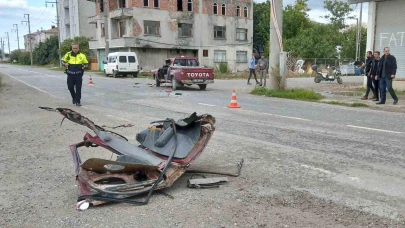 Kamyon ile pikap çarpıştı: 1 yaralı