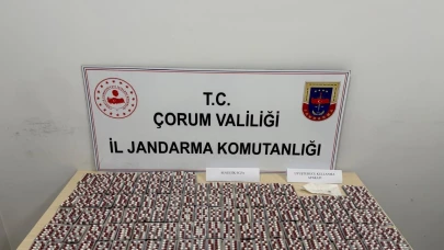 Çorum’da 3 bin adet uyuşturucu hap ele geçirildi