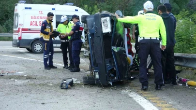 Otomobil takla attı: 2 yaralı