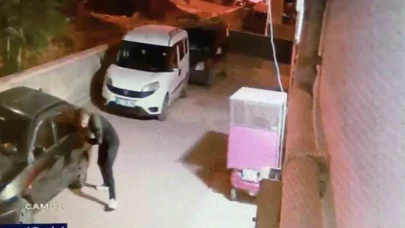 Park halindeki araçların lastiklerini patlatan şahıs yakalandı