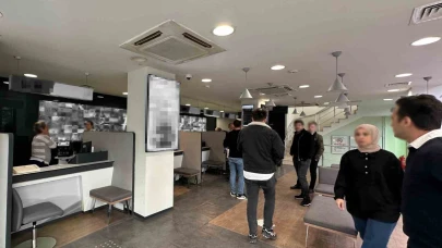 Banka soygunu: Soyguncu polis tarafından kısa sürede yakalandı