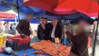 Vatandaş şikayet etti, kayıtsız kalmayan belediye başkanı pazarcılara sert tepki gösterdi