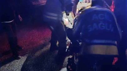 Alkollü sürücünün kullandığı araç şarampole yuvarlandı: 1 yaralı