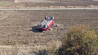 Otomobil takla attı: 1 yaralı