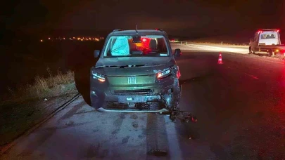 Çorum’da yola çıkan dana kazaya neden oldu: 3 yaralı