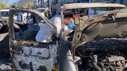 Minibüs yangını korkuttu