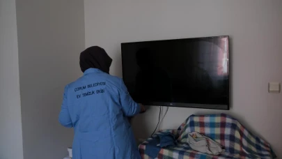 Çorum Belediyesi bu yıl 222 aileye ev temizliği hizmeti sundu