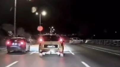 Makas atan otomobil kazaya neden oldu