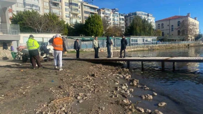 Deniz yüzeyindeki kirlilik vatandaşları endişelendirdi
