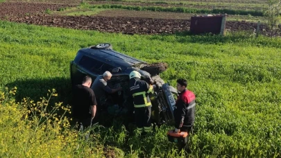 Feci Kaza: Otomobil Takla Attı, İki Kişi Yaralandı