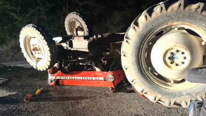 Çorum’da devrilen traktörün altında kalan sürücü hayatını kaybetti