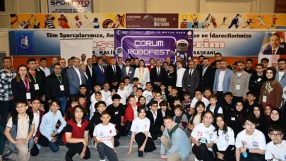 Çorum’da ilk kez düzenlenen RoboFest’te 44 robot yarıştı