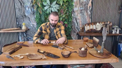 Hobisi işe dönüştü, Dünyaya el emeği ahşap ürünler gönderiyor