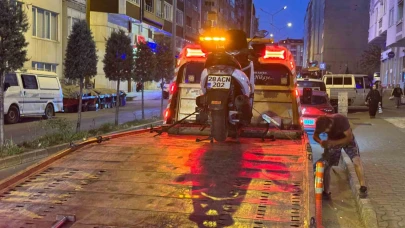 ’Dur’ ihtarına uymadı, motosikleti bırakıp kaçtı