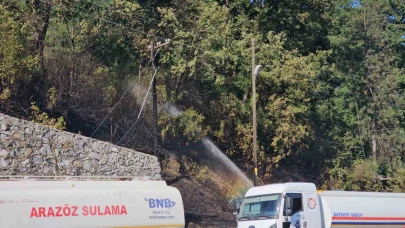 Çıkan örtü yangını kontrol altına alındı