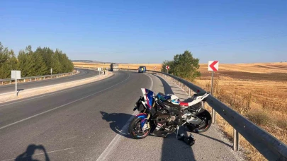 Çorum’da motosiklet kazası: 1 yaralı