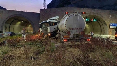 Tünelde trafik kazası: 1 yaralı