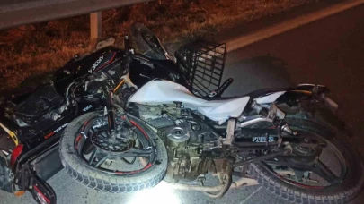 Motosiklet ile elektrikli bisiklet çarpıştı: 2 ağır yaralı