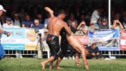 14 yıl aradan sonra düzenlenen yağlı pehlivan güreşlerine yoğun ilgi