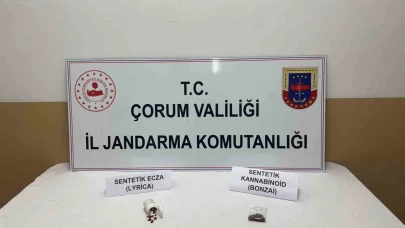 Çorum’da uyuşturucuyla yakalanan 2 şüpheli gözaltına alındı