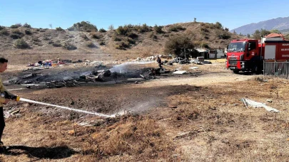 Hurdalar alev aldı