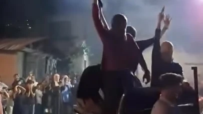 Magandalar düğünde tehlike saçtı