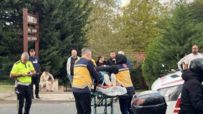 Otomobil ile motosiklet çarpıştı: 1 yaralı