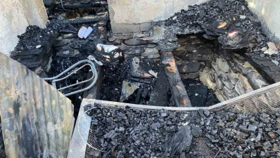 Yangın: 1 ev kullanılamaz hale geldi