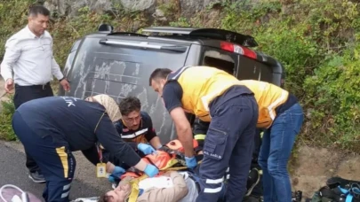 Yağış kazayı beraberinde getirdi: 1 yaralı