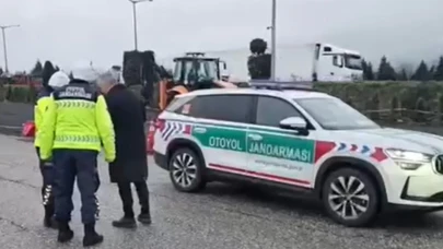 Otoyolda yasak yerden dönüş yapan otobüs sürücüsüne ceza