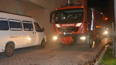 Sahur vakti baca yangını panik oluşturdu