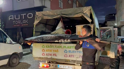 Kaldırım işgallerine yönelik reklam operasyonu