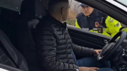 Kemer takmayan sürücüye kibar uyarı
