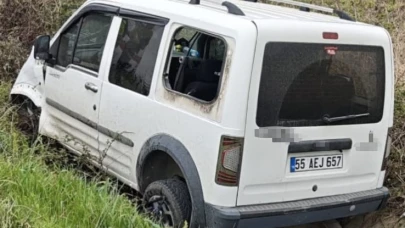 Su kanalına düşen aracın sürücüsü yaralandı