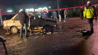 İşçi servisi otomobille çarpıştı: 6 yaralı