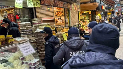 Zabıtadan ’kaldırım işgali’ denetimi