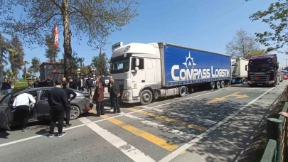 Zincirleme kaza ucuz atlatıldı