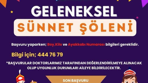 Suluova’da Geleneksel Sünnet Şöleni İçin Kayıtlar Başladı! Son Başvuru: 31 Temmuz