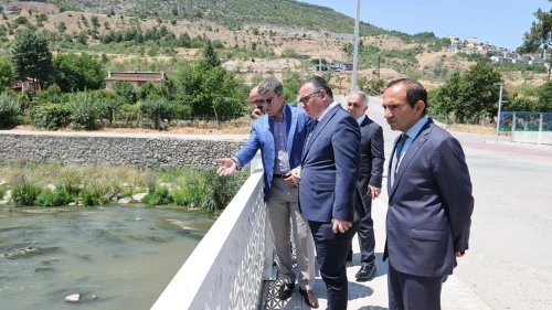 Vali Önder Bakan, Yeşilırmak Nehri'ndeki Islah Çalışmalarını Yerinde İnceledi