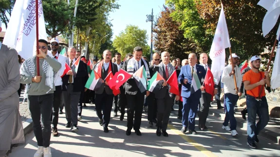 Filistin’e Destek Yürüyüşü Yapıldı